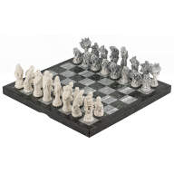 Шахматы подарочные из камня РУССКИЕ СКАЗКИ-2 AZY-8052 - Шахматы подарочные из камня РУССКИЕ СКАЗКИ-2 AZY-8052