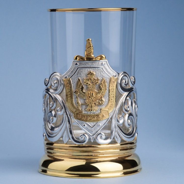 Подстаканник ФСБ РОССИИ (Золочение, серебрение) 061.L66G