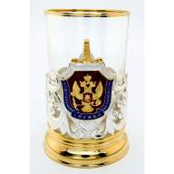 Подстаканник ФСБ РОССИИ 061.L1099/34G - Подстаканник ФСБ РОССИИ 061.L1099/34G
