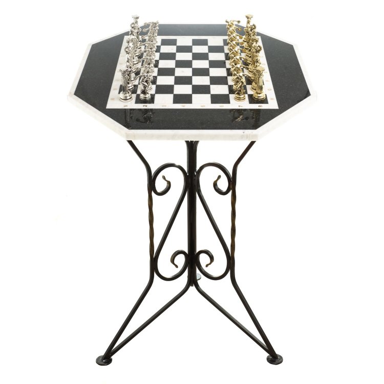 Шахматный стол из камня ДИСКОБОЛ AZY-123753