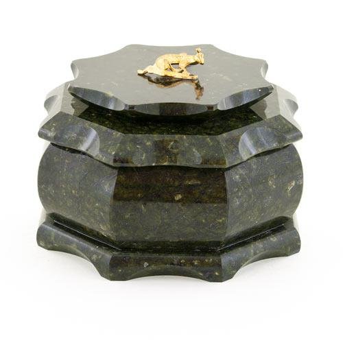 Шкатулка из камня для украшений восьмигранная (большая) AZY-2116