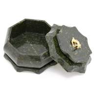 Шкатулка из камня для украшений восьмигранная (большая) AZY-2116 - Шкатулка из камня для украшений восьмигранная (большая) AZY-2116