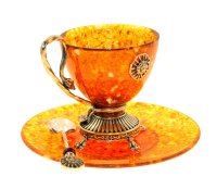 Чайная чашка из янтаря ЦЕЗАРЬ LP-11203