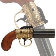 Револьвер ПЕПЕРБОКС, 6 стволов, Англия DE-5071 - Револьвер ПЕПЕРБОКС, 6 стволов, Англия DE-5071