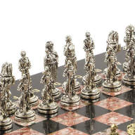 Шахматы из камня РЫЦАРИ AZY-120775 - Шахматы из камня РЫЦАРИ AZY-120775