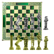 Шахматы подарочные АФИНА MN-301-A-GR-GS - Шахматы подарочные АФИНА MN-301-A-GR-GS