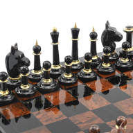 Шахматы из обсидиана КЛАССИЧЕСКИЕ AZRK-1459006-2 - Шахматы из обсидиана КЛАССИЧЕСКИЕ AZRK-1459006-2