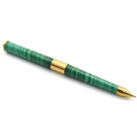 Ручка малахитовая со вставками из латуни AZRK-3200745