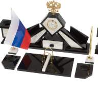 Письменный набор из мрамора с бюваром и лотком ГЕРБ А4 072126891 - Письменный набор из мрамора с бюваром и лотком ГЕРБ А4 072126891