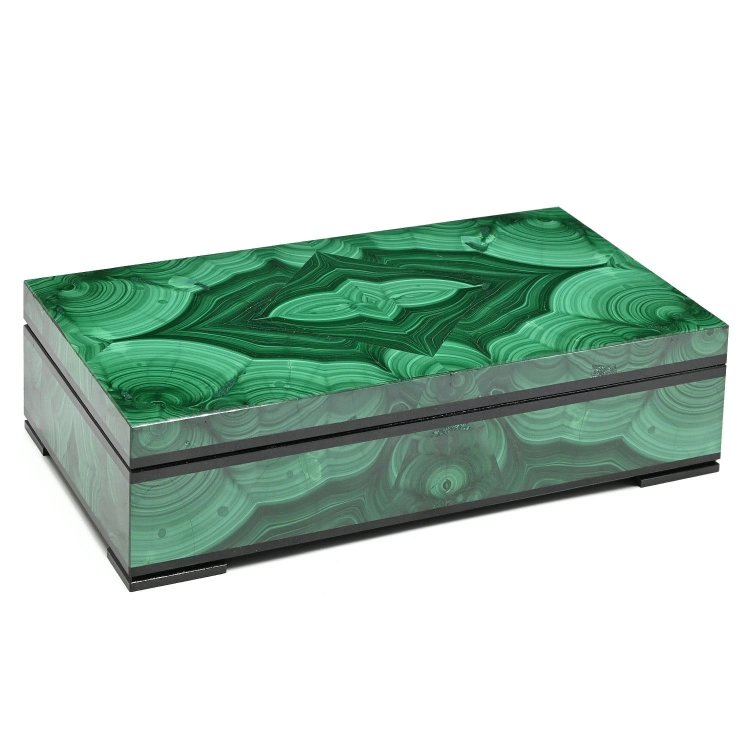 Шкатулка из малахита ЛЮКС AZRK-3200140-7