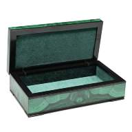Шкатулка из малахита ЛЮКС AZRK-3200140-7 - Шкатулка из малахита ЛЮКС AZRK-3200140-7