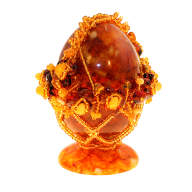Пасхальное яйцо из янтаря LP-0762 - Пасхальное яйцо из янтаря LP-0762
