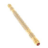 Подарочная шариковая ручка с красным фианитом AZY-126875
