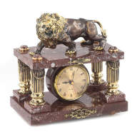 Часы настольные из камня ЛЕВ AZY-9675 - Часы настольные из камня ЛЕВ AZY-9675
