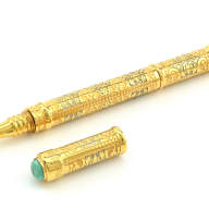 Подарочная шариковая ручка с бирюзой AZRK-3330226 - Подарочная шариковая ручка с бирюзой AZRK-3330226