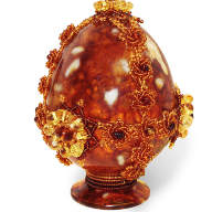 Пасхальное яйцо из янтаря LP-0766 - Пасхальное яйцо из янтаря LP-0766