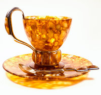 Чайная чашка из янтаря АРКАДА AZJ3802/L