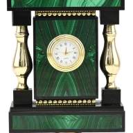 Часы каминные из малахита и бронзы ЛЕВ 037rk3200564su - Часы каминные из малахита и бронзы ЛЕВ 037rk3200564su