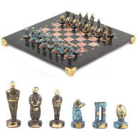 Шахматы подарочные из камня и бронзы ИДОЛЫ AZY-119378 - Шахматы подарочные из камня и бронзы ИДОЛЫ AZY-119378