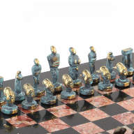 Шахматы подарочные из камня и бронзы ИДОЛЫ AZY-119378 - Шахматы подарочные из камня и бронзы ИДОЛЫ AZY-119378