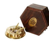 Морской компас в деревянном футляре NA-16037 - Морской компас в деревянном футляре NA-16037