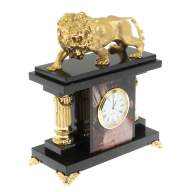Часы каминные из яшмы ЛЕВ AZY-129277 - Часы каминные из яшмы ЛЕВ AZY-129277