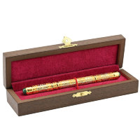 Подарочная шариковая ручка с малахитом AZRK-3330234