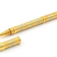 Подарочная шариковая ручка с малахитом AZRK-3330234 - Подарочная шариковая ручка с малахитом AZRK-3330234