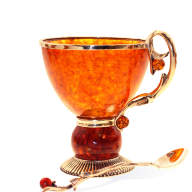 Чашка чайная из янтаря САЛАМАНДРА LP-7002 - Чашка чайная из янтаря САЛАМАНДРА LP-7002