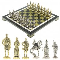 Шахматы из камня РУССКИЕ ВИТЯЗИ AZY-123301