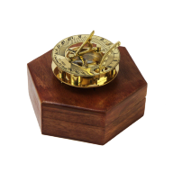 Морской компас в деревянном футляре NA-16033 - Морской компас в деревянном футляре NA-16033