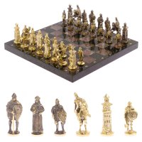 Шахматы подарочные из креноида БОГАТЫРИ AZY-126128