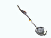 Серебряная ложка с янтарем AZJ-HD8-03