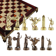 Шахматы подарочные эксклюзивные ТРОЯНСКАЯ ВОЙНА MP-S-4-C-36-RED - Шахматы подарочные эксклюзивные ТРОЯНСКАЯ ВОЙНА MP-S-4-C-36-RED