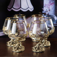 Набор бокалов для коньяка в деревянной шкатулке ТИГР (премиум) GP-10059358 - Набор бокалов для коньяка в деревянной шкатулке ТИГР (премиум) GP-10059358