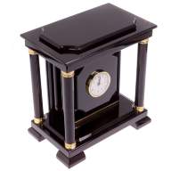 Часы из камня с сейфом из чёрного обсидиана AZY-125803 - Часы из камня с сейфом из чёрного обсидиана AZY-125803