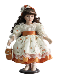 Кукла фарфоровая на подставке YF-161064
