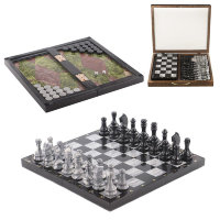 Набор из 3-х игр (нарды, шахматы,шашки) AZY-9399