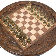 Стол ломберный шахматный КРУГ СВЕТА GDkh403  - Стол ломберный шахматный КРУГ СВЕТА GDkh403 