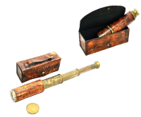 Подзорная труба в кожаном футляре (сувенирная) NA-20129