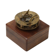 Морской компас в деревянном футляре NA-1663-B - Морской компас в деревянном футляре NA-1663-B