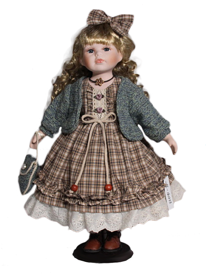 Кукла фарфоровая на подставке YF-161233