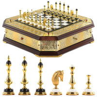 Эксклюзивные шахматы ручной работы ПРЕМИУМ AZY-120879