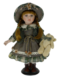Кукла фарфоровая на подставке YF-12302