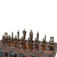 Шахматы подарочные из обсидиана и бронзы ИДОЛЫ AZY-124910 - Шахматы подарочные из обсидиана и бронзы ИДОЛЫ AZY-124910