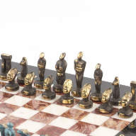 Шахматы подарочные из камня и бронзы ИДОЛЫ AZY-119381 - Шахматы подарочные из камня и бронзы ИДОЛЫ AZY-119381