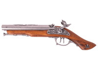 Пистоль ПИРАТСКИЙ, двухствольный XVIII в. DE-1319