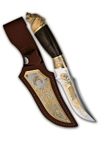 Нож подарочный украшенный ВОЛК AZS-08452
