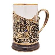 Подстаканник подарочный ПОДВИГ VОИНА 061.L1142/4 - Подстаканник подарочный ПОДВИГ VОИНА 061.L1142/4