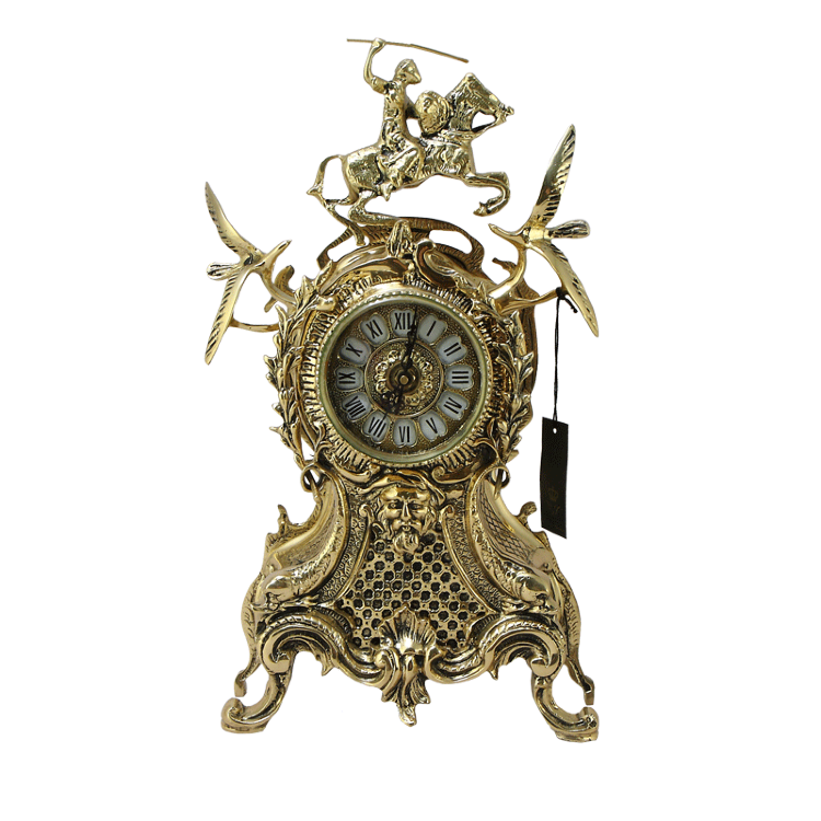 Каминные часы из бронзы КАРАНКА BP-27001-D